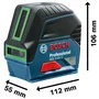 Bosch Professional Niveau laser 2 lignes vertes GCL 2-15 G avec 15 m de portée, support rotatif RM1 et fixe BM3 - Réf. 0601066J00