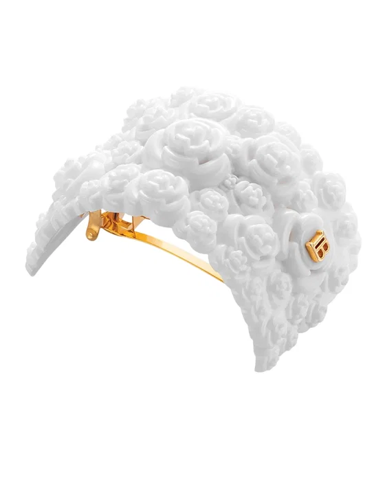 Balmain Barrette Printemps Floral Blanc Balmain Barrette Printemps Floral Blanc