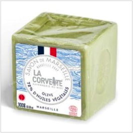 La Corvette Savon Naturel Marseille Olive Cube 300g Écologique