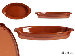 LA DEHESA Fonte ovale Miel 53x32 cm, lot de 3 pièces