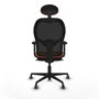 Piqueras y Crespo Chaise de Bureau avec Appui-tête 2D036G1 Orange