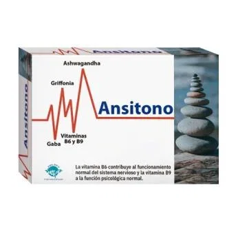 ESPADIET Ansitono 30 gélules – Complément alimentaire avec Ashwagandha, Griffonia, G.A.B.A, vitamines B6 et B9 ESPADIET Ansitono 30 gélules – Complément alimentaire avec Ashwagandha, Griffonia, G.A.B.A, vitamines B6 et B9