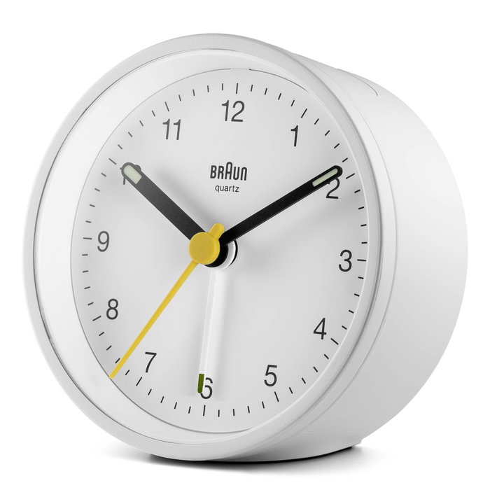 Braun BC 12 W Réveil Quartz Blanc