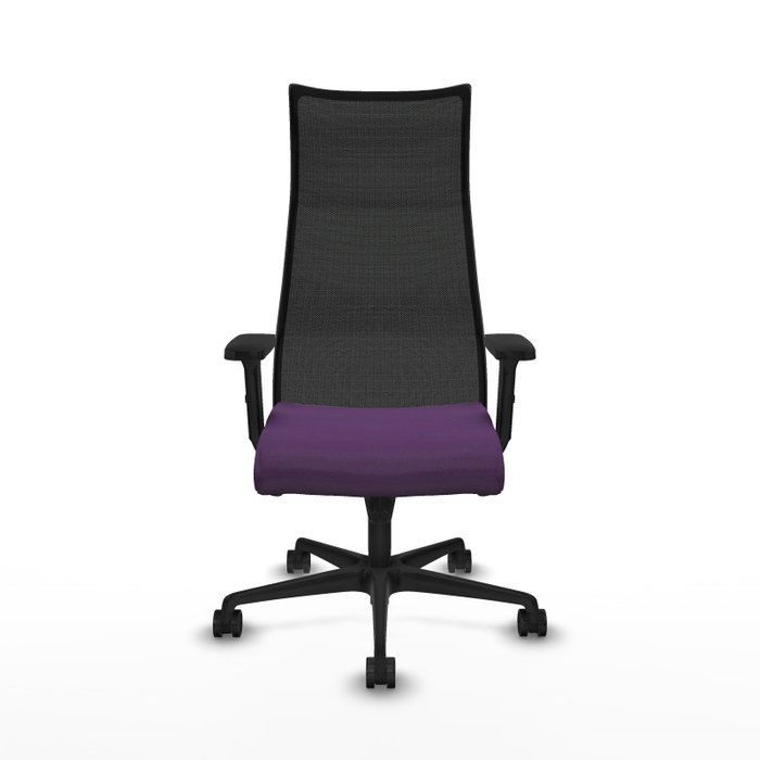 Piqueras y Crespo Chaise de Bureau Albacete Violet et Noir