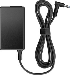 HP Adaptateur Secteur Intelligent 65W - Alimentation PC Portable avec Connecteur à Angle Droit 4.5mm, Technologie Smart Pin et Dongle de Conversion 7.4mm