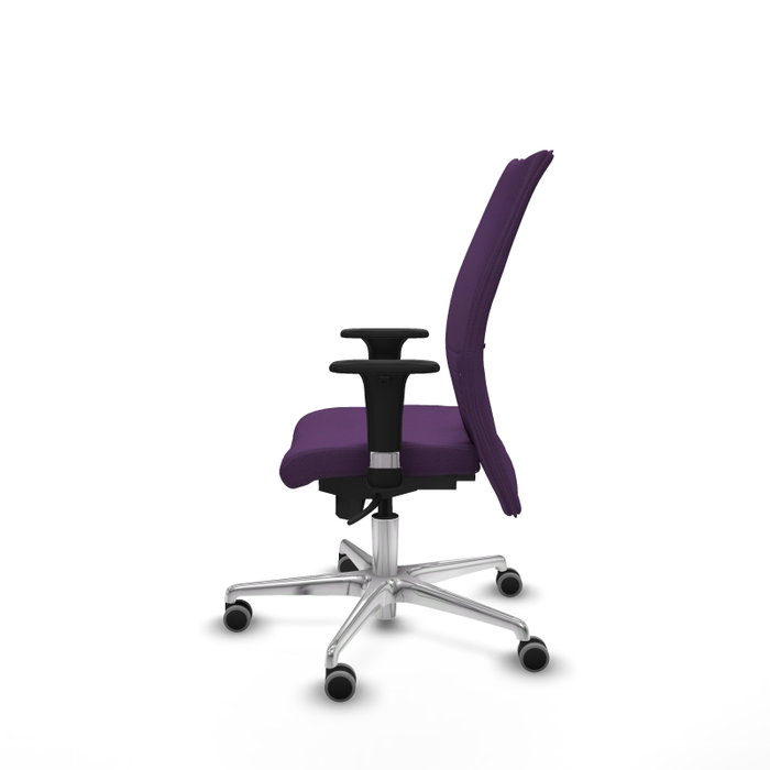 Piqueras Y Crespo Chaise de Bureau Albacete Confidente, Mécanisme Synchrone, Morado