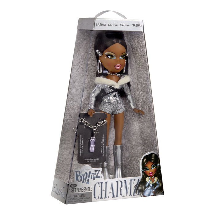 MGA Bratz Sasha et Charmz Stylin - Poupée avec charme 25e anniversaire - Filles