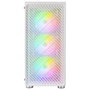 Mars Gaming MC-F Semitorre ATX Gaming Blanche, 4 Ventilateurs ARGB 120mm, Vitre Trempée, Panneau Mesh