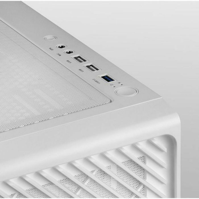 Boîtier ATX semi-tour Mars Gaming MCFW Blanc