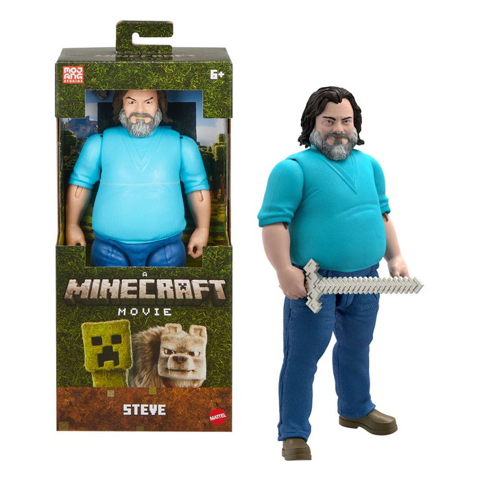 Mattel Minecraft Le Film figurine Large Steve 30 cm