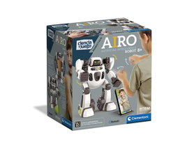 Clementoni Robot Airo - Robot intelligent multimedia pour enfants avec Bluetooth et applications interactives (Taille M, 3-9 ans)