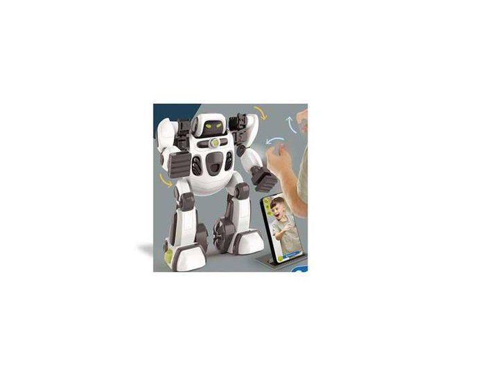 Clementoni Robot Airo - Robot intelligent multimedia pour enfants avec Bluetooth et applications interactives (Taille M, 3-9 ans)