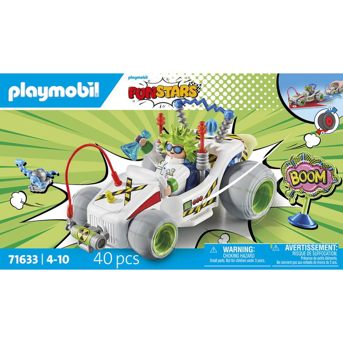 Playmobil Racing Professeur Funstars 71633 avec Kart