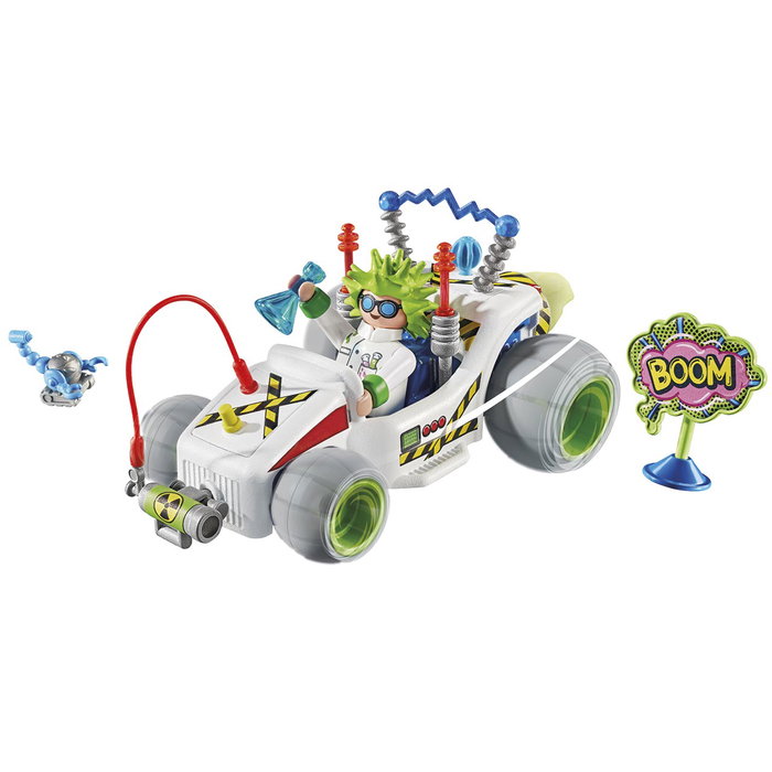 Playmobil Racing Professeur Funstars 71633 avec Kart