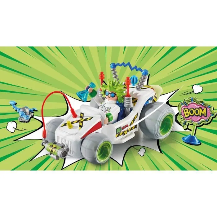 Playmobil 71633 Chercheur et Kart - Funstars - 40 pièces - Jouet de construction à partir de 4 ans