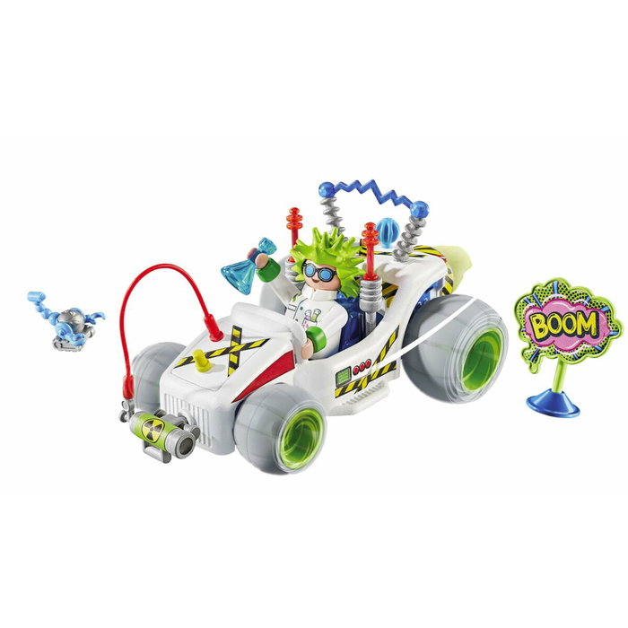 Playmobil Racing Professeur Funstars 71633 avec Kart