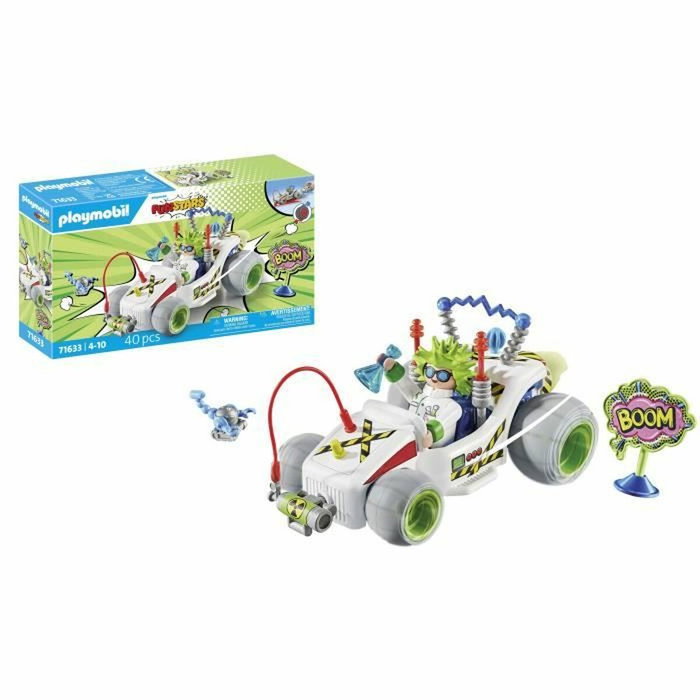 Playmobil Racing Professeur Funstars 71633 avec Kart