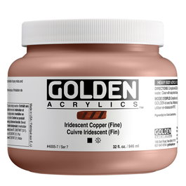 Golden Couleurs Acryliques Heavy Body Iridescente Cuivre (Fino) 946 ml