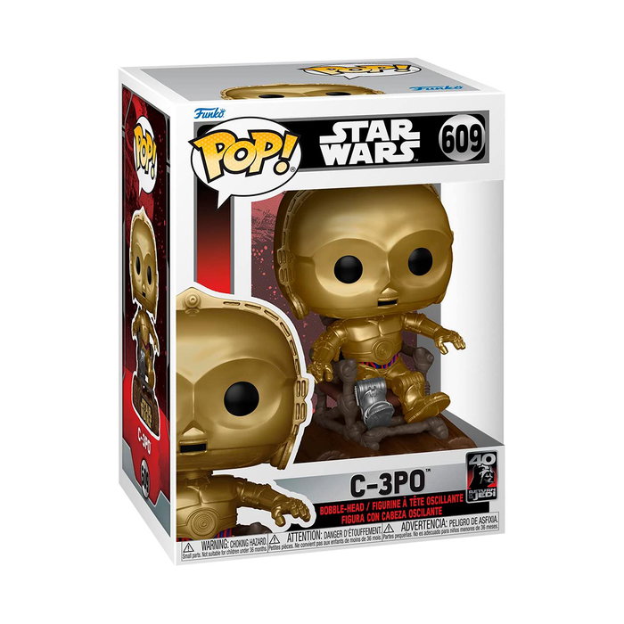 FUNKO Pop Star Wars: ROTJ 40th - C-3PO en chaise