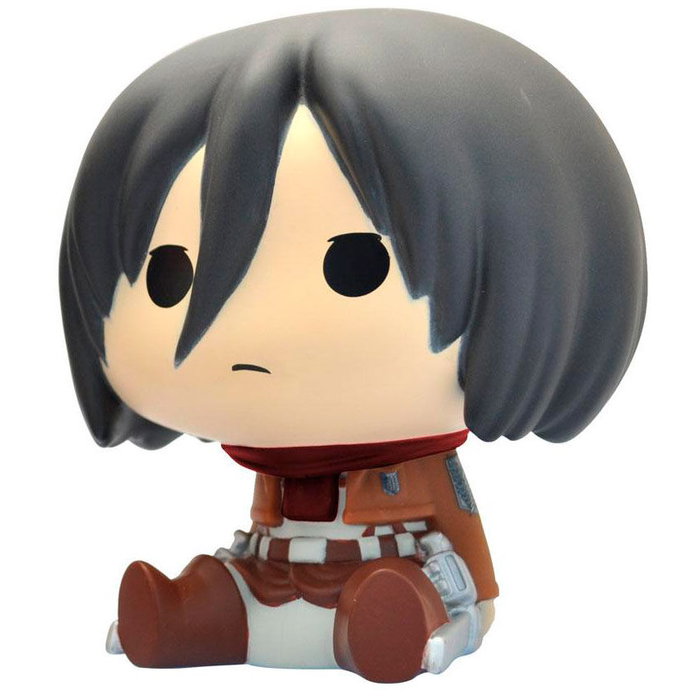 Plastoy Tirelire Mikasa Chibi Attack on Titan 16cm