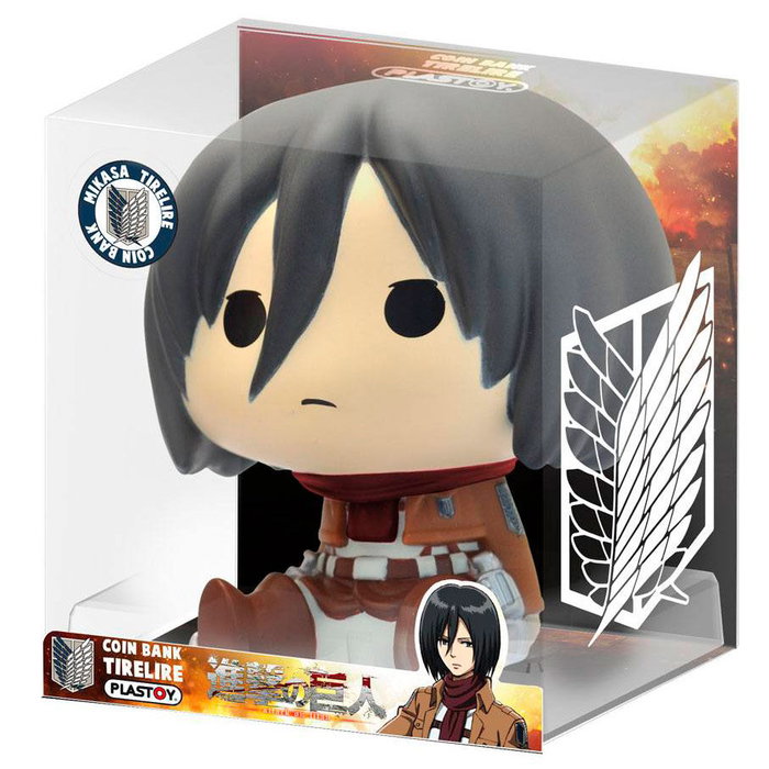 Plastoy Tirelire Mikasa Chibi Attack on Titan 16cm