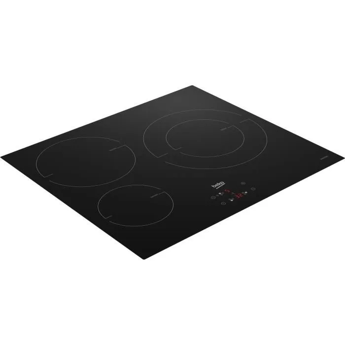 Beko HII63405MT - Plaque à induction 3 foyers 60 cm Noir - Cuisson précise avec commandes tactiles