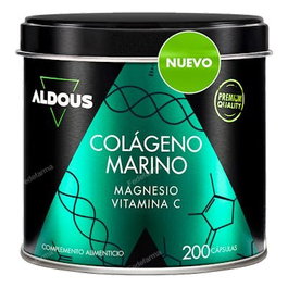 ALDOUS BIO Collagène Hydrolysé Pur avec Magnésium et Vitamine C, 200 Capsules