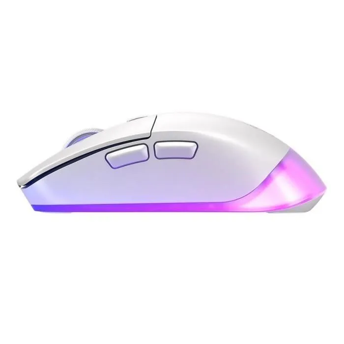 Cherry Xtrfy M50 Wireless - Souris gamer sans fil Bluetooth 2.4 GHz, ergonomique, RGB, 100h autonomie, capteur performant, logiciel Cherry Utility