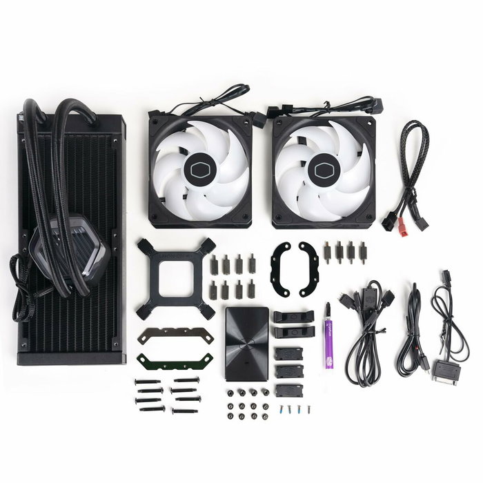 Cooler Master MasterLiquid 240 Atmos MLX-D24M-A25PZ-R1 Kit de refroidissement liquide AIO 240 mm Noir