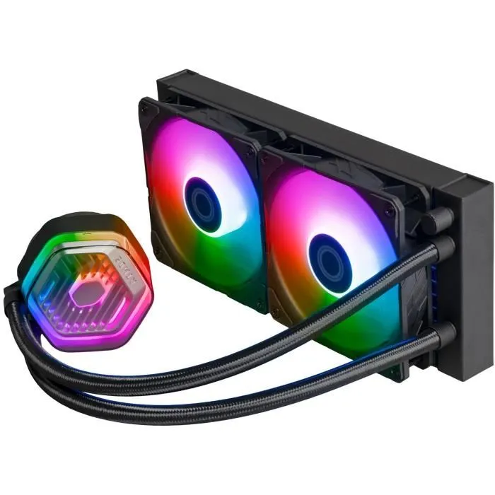 Cooler Master MasterLiquid 240 Atmos MLX-D24M-A25PZ-R1 Kit de refroidissement liquide AIO 240 mm Noir Cooler Master MasterLiquid 240 Atmos MLX-D24M-A25PZ-R1 Kit de refroidissement liquide AIO 240 mm Noir