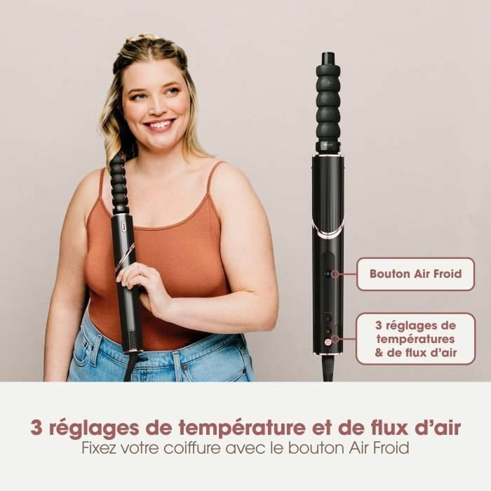 Shark FlexStyle HD446EU - Sèche-cheveux & Styler 2 en 1 - Noir et Rose