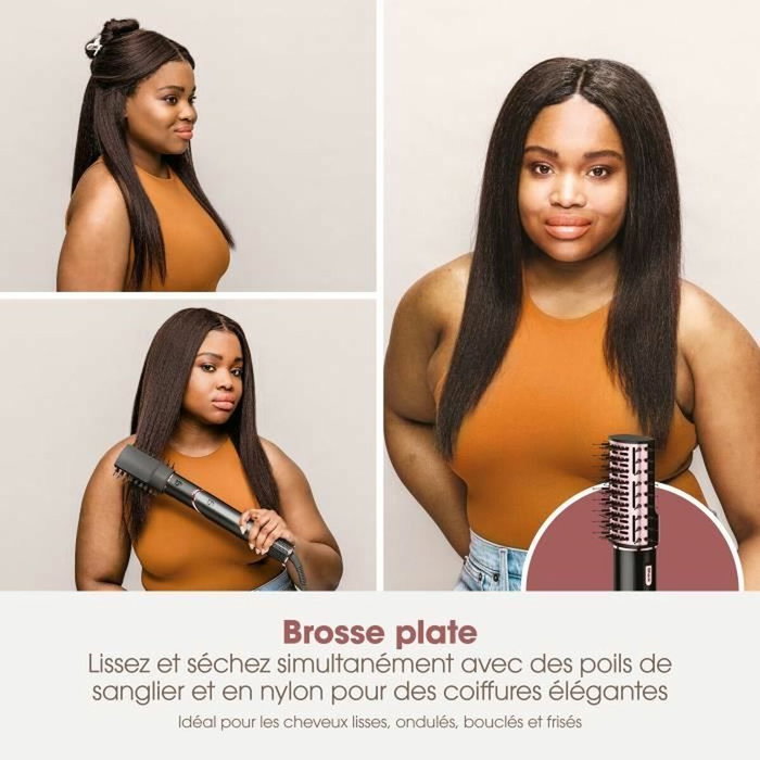 Shark FlexStyle HD446EU - Sèche-cheveux & Styler 2 en 1 - Noir et Rose