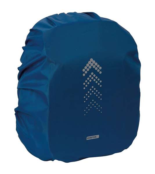 Safta Funda Impermeable pour Mochila Petite - Housse de Protection Contre l'Eau 27 x 50 x 36 cm en Polyester - Âge Recommandé: 3 Ans - Azur Marine