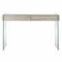 Table d'appoint DKD Home Decor Transparent Naturel Bois Verre Bois MDF 120 x 40 x 76 cm
