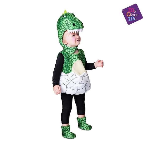My Other Me Déguisement Petit Dino Vert 3-4 Ans
