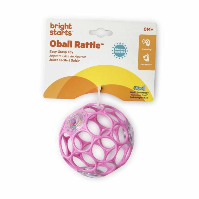 Bright Starts Oball Hochet facile à saisir Rose Bright Starts Oball Hochet facile à saisir Rose