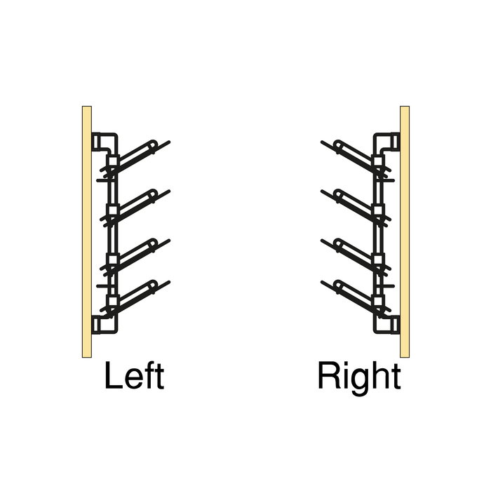 Emuca Porte-chaussures latéral coulissant pour placards et dressing Quartz, Droite, Acier, Titane