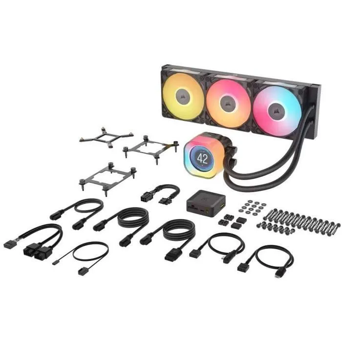 Corsair CW-9061023-WW Watercooling iCue LINK Titan 360 RX LCD RGB Noir - Refroidissement Liquide pour PC