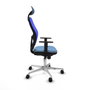Piqueras y Crespo Chaise de Bureau Jorquera avec Appui-tête Bleu ciel