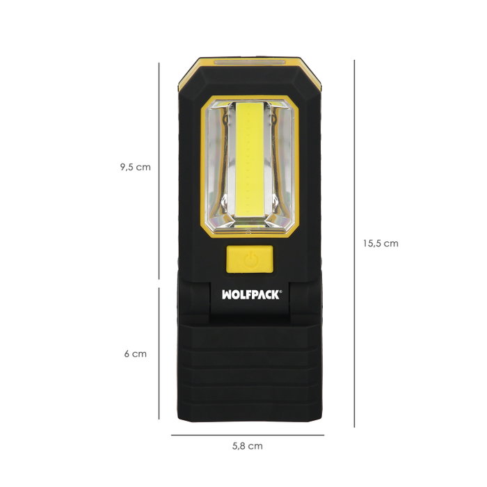 WOLFPACK LINEA PROFESIONAL Lampe LED Professionnelle Multifonction Pliable 210 Lumens