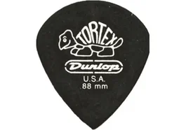 DUNLOP Pack de 12 médiators Tortex Jazz Pitch Black - 0,88 mm