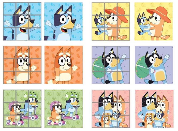 CEFA Puzzle d'association Bluey 9 Cubes avec 6 images - Jeu éducatif pour enfants dès 3 ans - Référence 88319 CEFA Puzzle d'association Bluey 9 Cubes avec 6 images - Jeu éducatif pour enfants dès 3 ans - Référence 88319