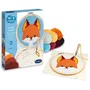Sentosphere - Kit de Broderie Punch Needle Aiguille Magique - Art & Créations - Renard - Initiation au Crochet - Dès 6 Ans - Illustration pour Tableau ou Coussin