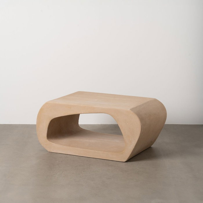 Table Basse WILMA Beige 100 x 60 x 45 cm Table Basse WILMA Beige 100 x 60 x 45 cm