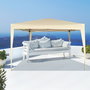 Tonnelle Aktive 300 x 240 x 300 cm Acier Crème Plastique