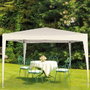 Color Baby Cenador Aktive Tente de jardin pliante en polyester crème 300x300x240 cm Abri de terrasse avec structure acier