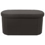 Home Deco Factory Pouf Plié Noir Oval