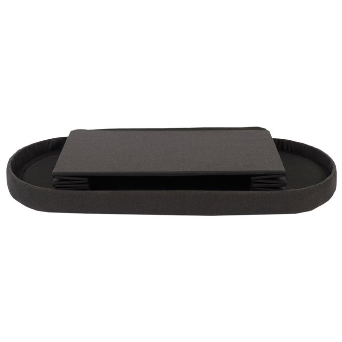 Home Deco Factory Pouf Plié Noir Oval