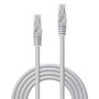 Lindy Câble réseau Ethernet Cat.6 U/UTP Gris CCA 2 m, contacts plaqués or, compatible Gigabit
