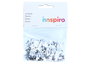 Innspiro Paillettes fleurs argentées 11mm